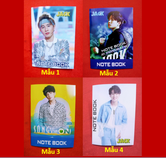 notebook  JACK J97 in hình trong từng trang dày 68 trang