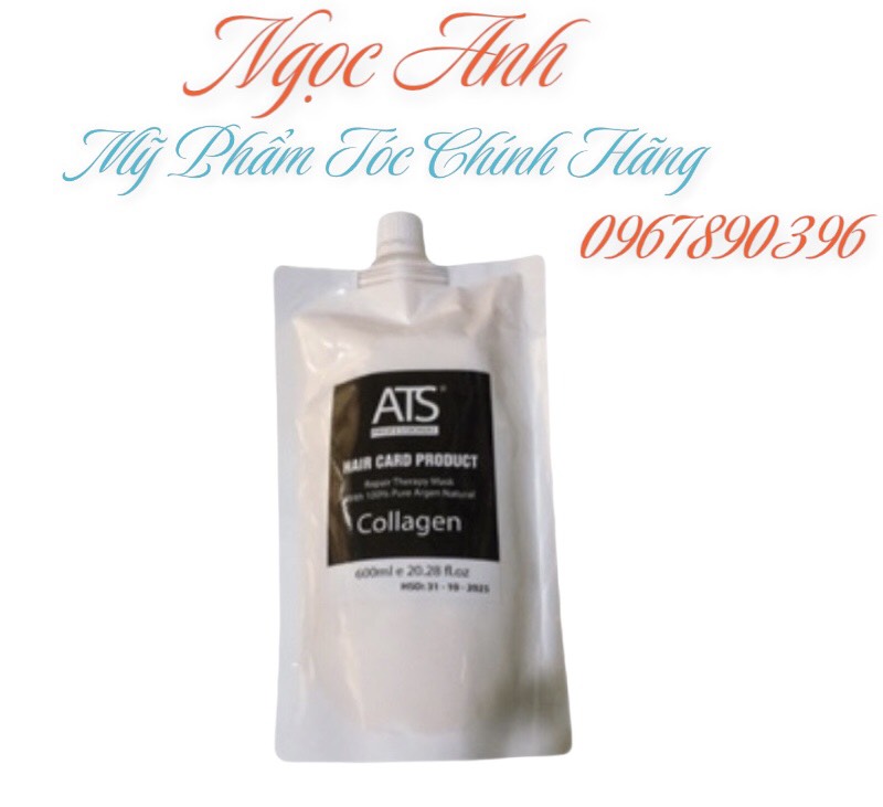 Hấp siêu phục hồi tóc chuyên sâu ats colagen chính hãng công ty