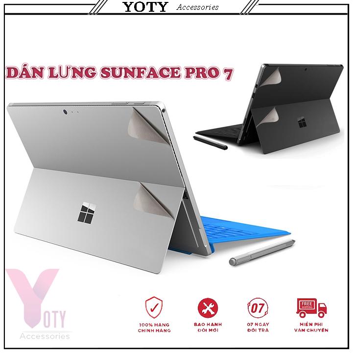Bộ dán mặt lưng bạc - surface pro 7 chính hãng jrc - dán lưng sunface 7 chính hãng