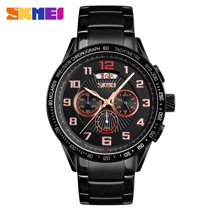 Đồng hồ nam skmei 9176 dây thép chronogaph - dh1103