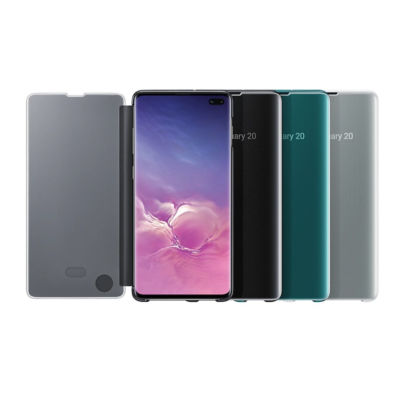 Bao da thông minh Clear view cover cho điện thoại Samsung Galaxy S10