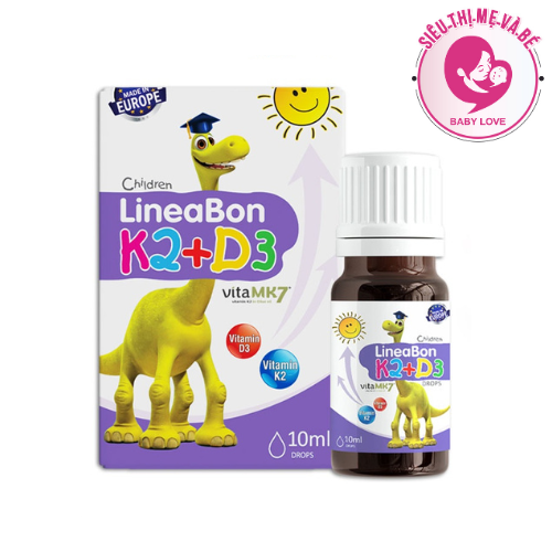 LineaBon vitamin D3 K2 10ml - Vitamin tăng chiều cao cho bé chính hãng