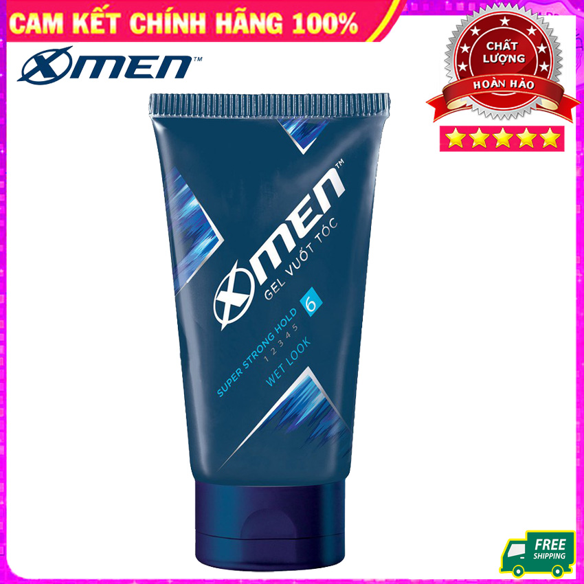 Gel vuốt tóc x-men siêu cứng & bóng tóc 150g - super strong hold wet look
