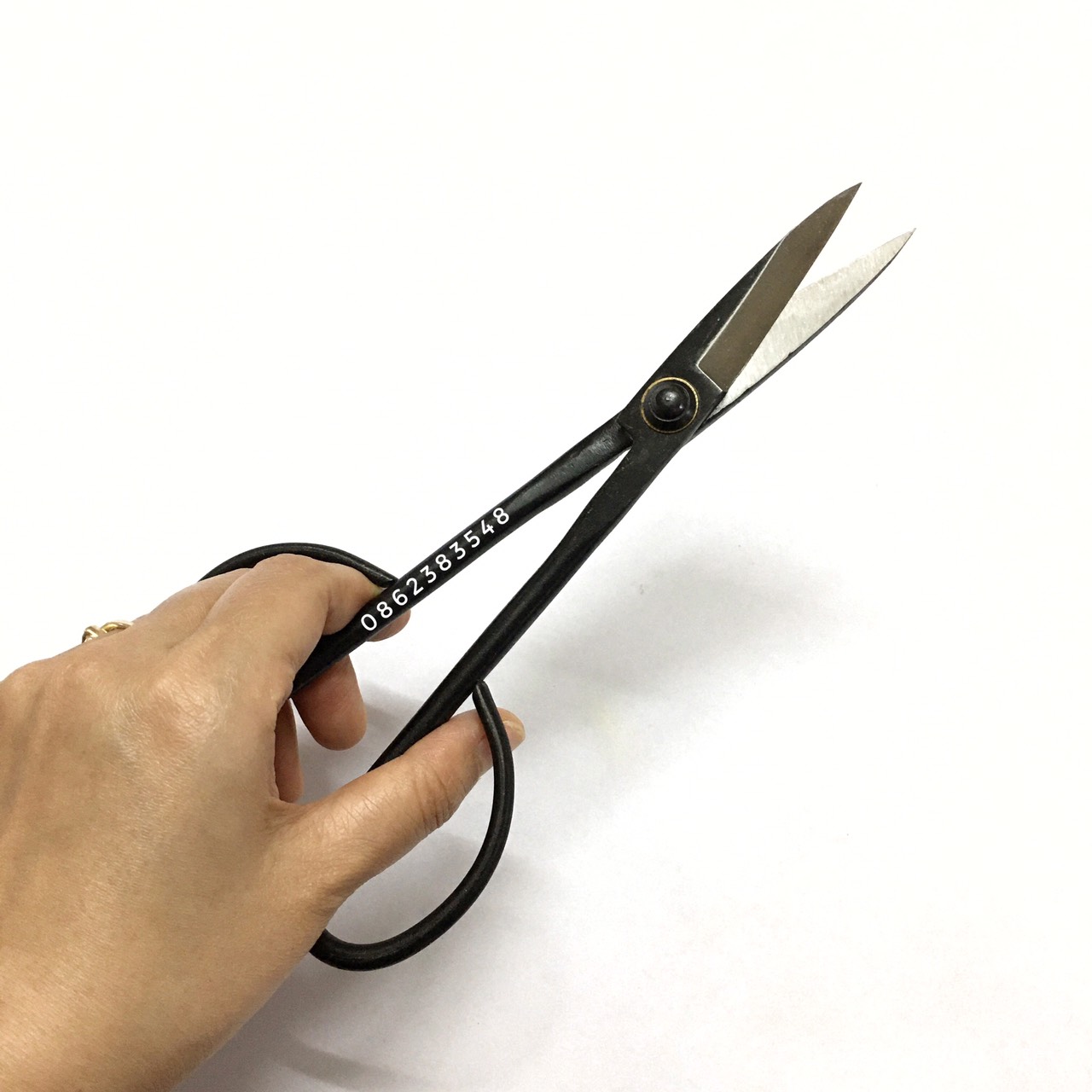 Kéo tỉa dăm thép đen, cắt tỉa lá cây cảnh bonsai (cánh nhỏ) - KT0007