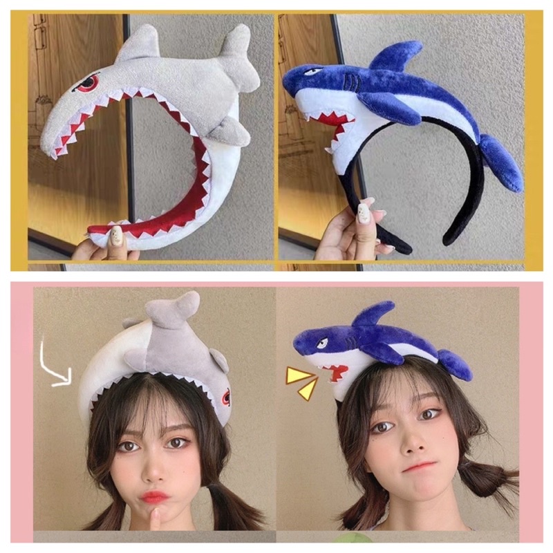 Băng đô, bờm cá mập ngoạm đầu cute