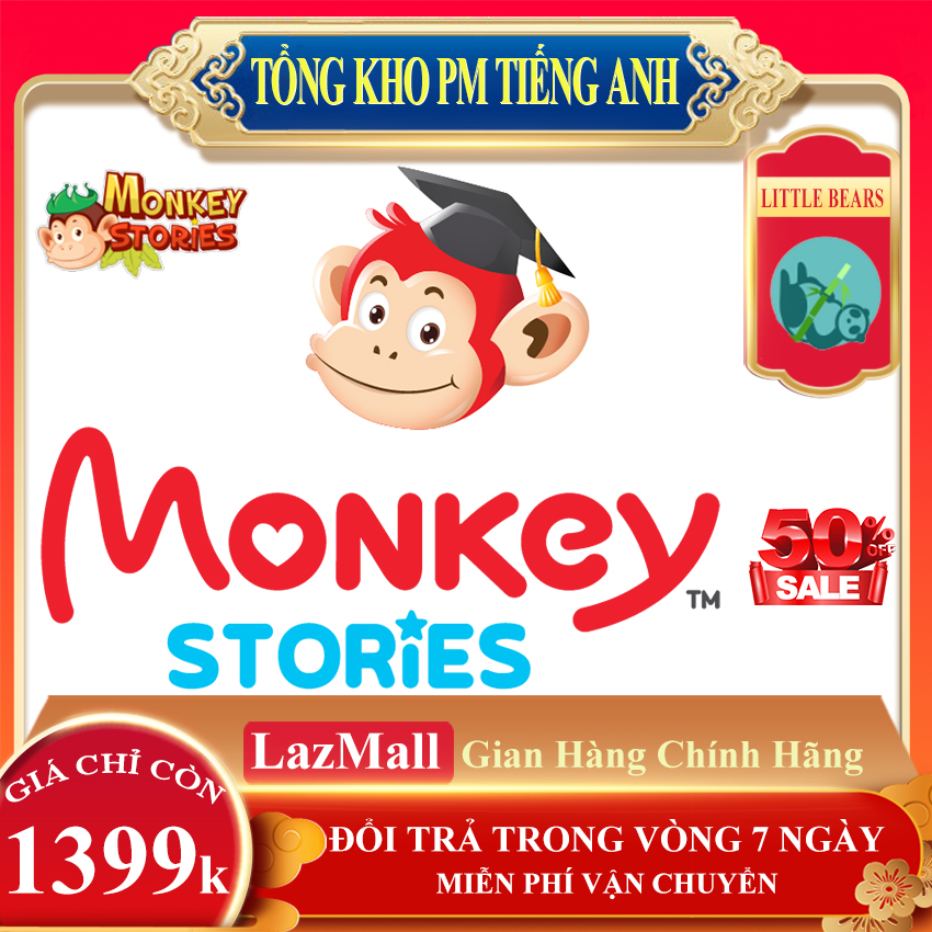 GÓI HỌC TRỌN ĐỜI Monkey Stories Trọn Đời Tặng 01 MAGIC BOX Little Bears