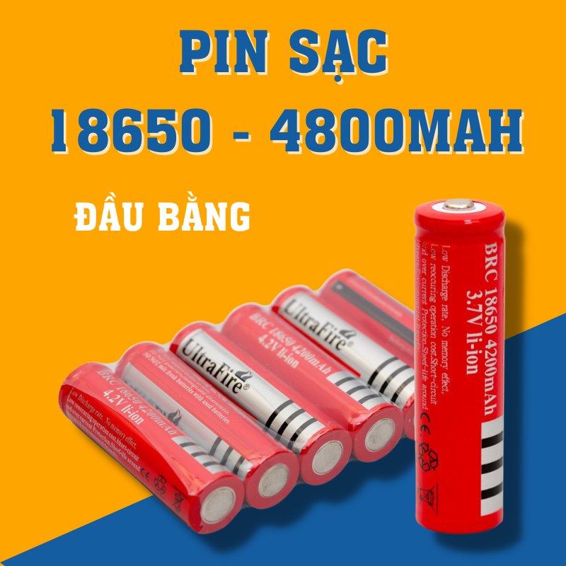 Pin sạc loại xịn ultra fire 18650