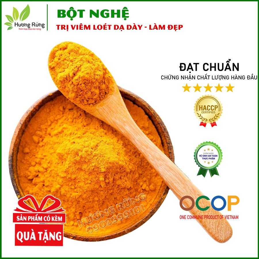 Bột nghệ vàng 500g nguyên chất - đặc sản hương rừng