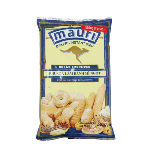 Phụ Gia Bánh Mì Ngọt Mauri túi 500gram (túi xanh)