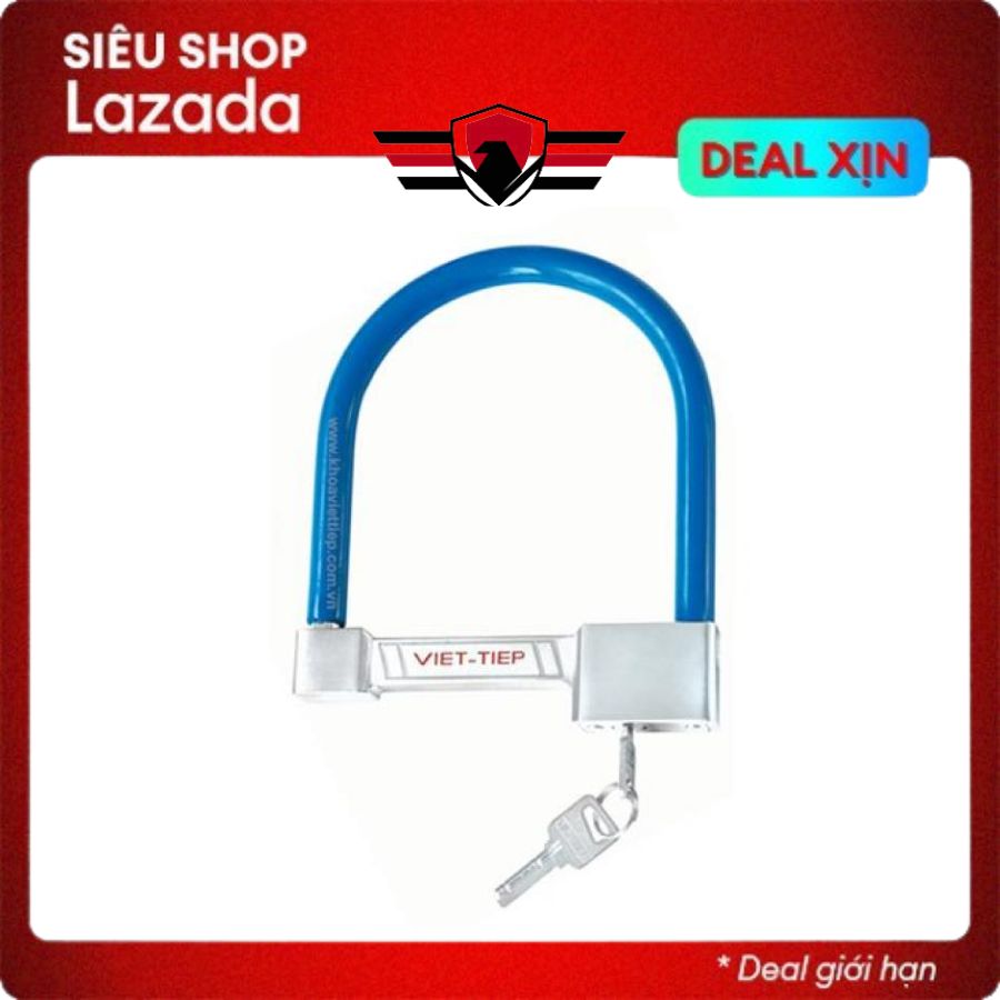 Khóa chữ u việt tiệp 176 x 213mm chìa vi tính chống dò cao cấp - huy tưởng