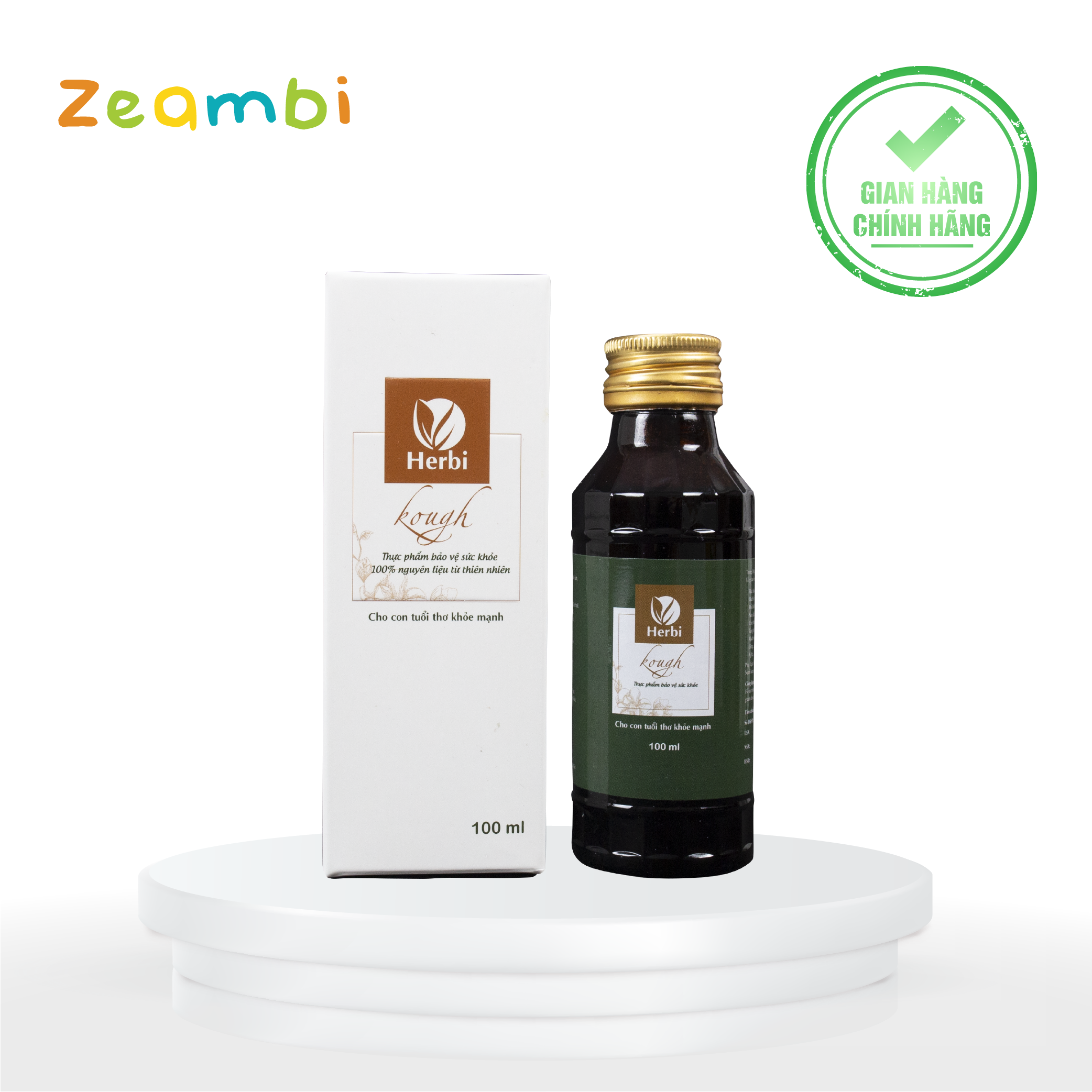 Zeambi Herbi Kough - siro ho chiết xuất thảo dược cho bé