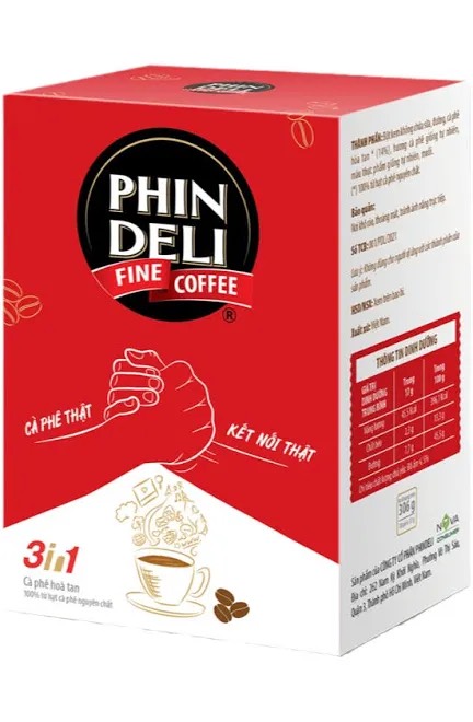Combo 3 hộp cà phê hòa tan phindeli