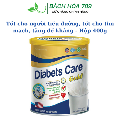 Sữa Tiểu Đường Diabets care Ổn định đường huyết, hạn chế tối đa biến chứng tiểu đường - Sữa Tiểu Đường Dumin Sure- Bách hoá 789
