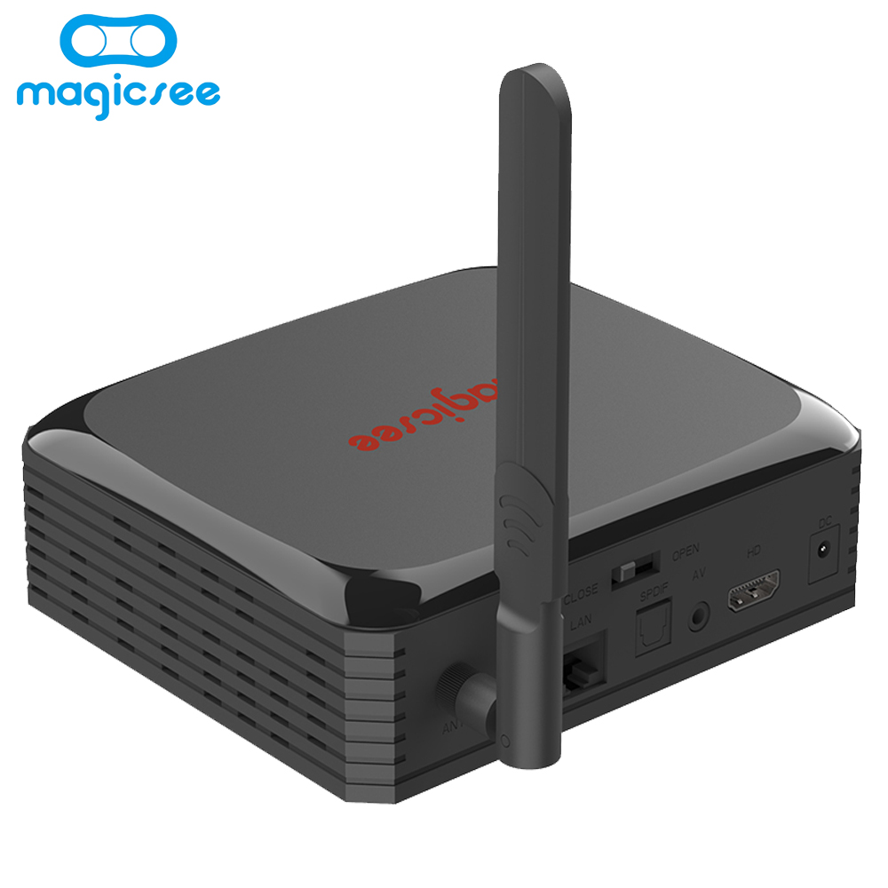 Android Tivi Box Magicsee N5 Plus Ram 4GB Bộ Nhớ 64GB - Hỗ trợ ổ cứng 4TB -