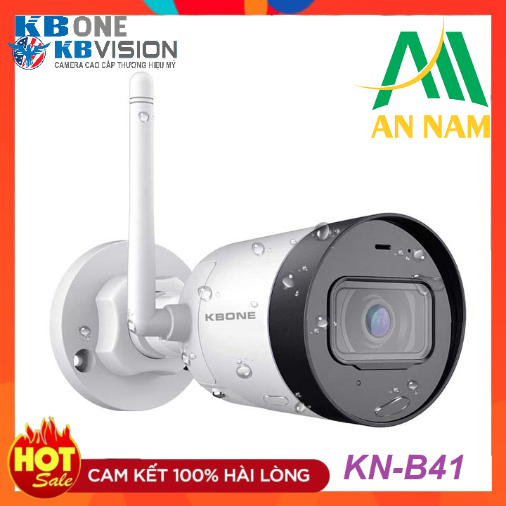 Camera ip wifi kbone kn-b41 ngoài trời siêu nét 4mp super hd 1440p - hàng chính hãng