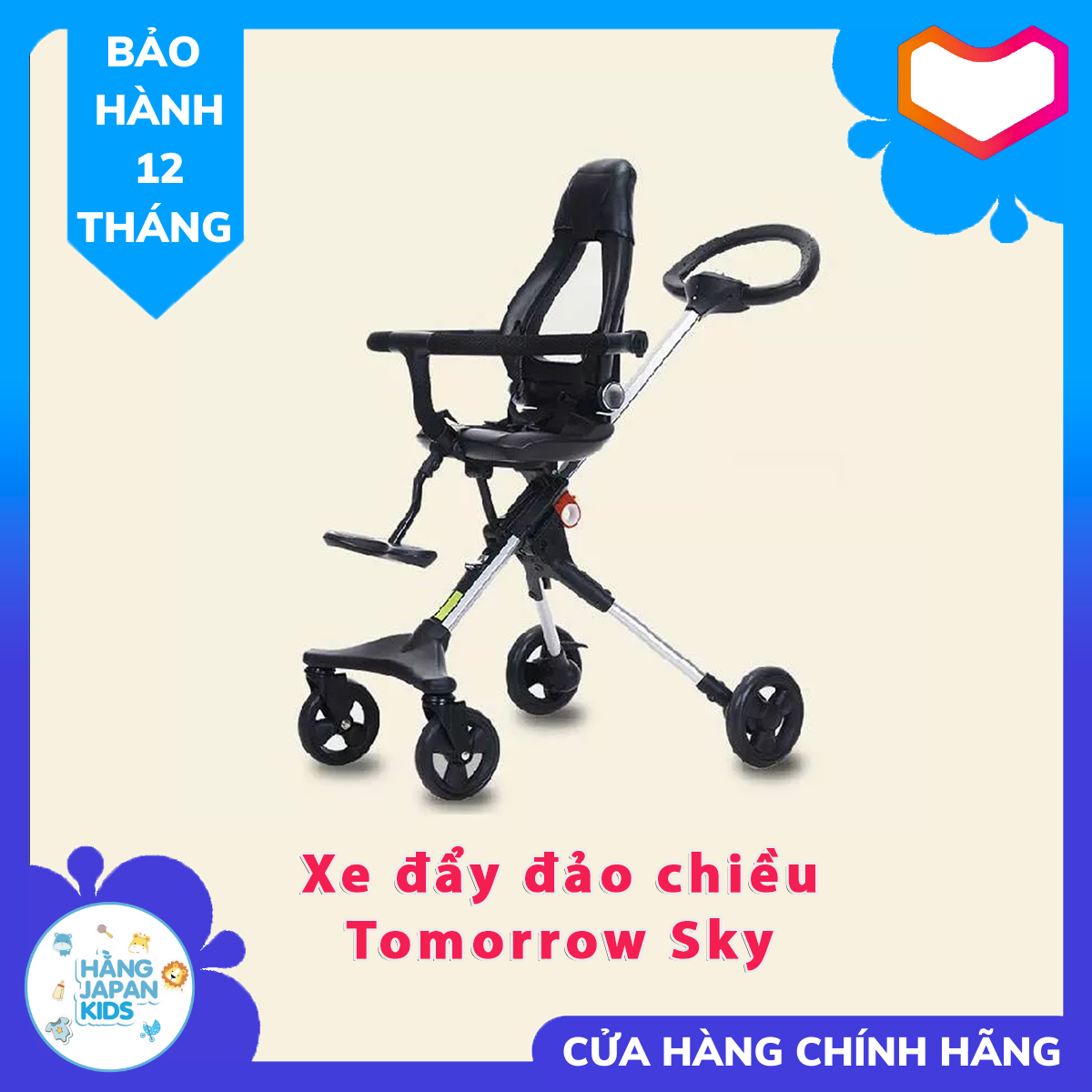 Xe đẩy đảo chiều cho bé Tomorrow Sky - Bảo Hành 12 tháng