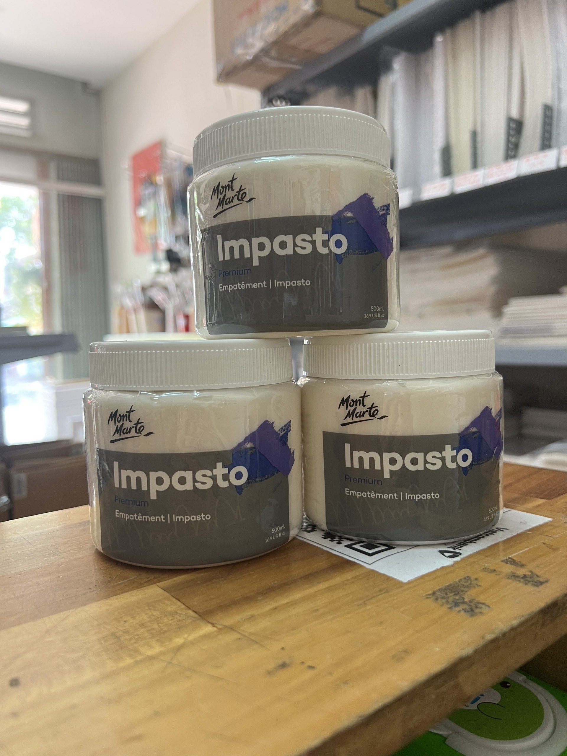 Hũ Impasto đắp nổi cho tranh Acrylic, Sơn dầu 500ml