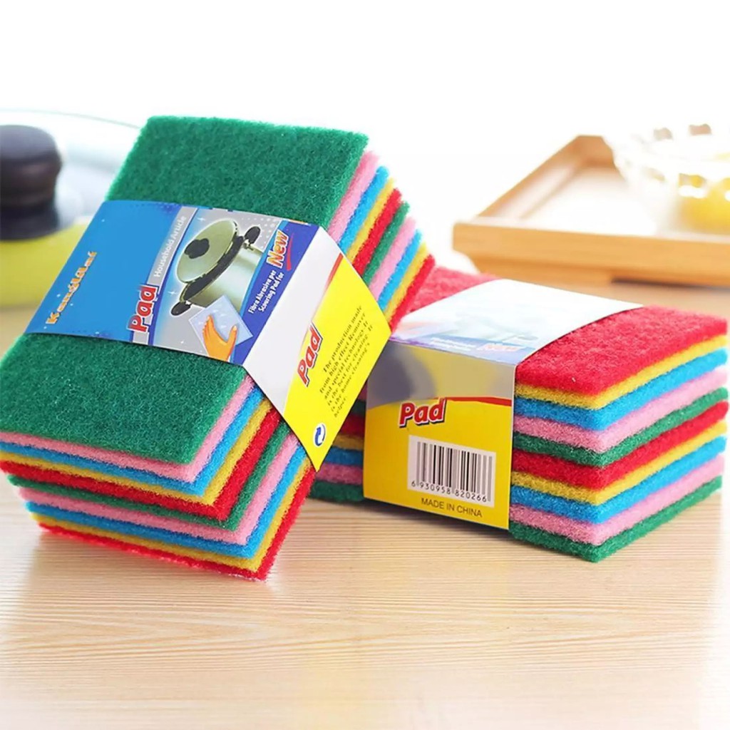 Set 10 Miếng Rửa Chén Bọt Biển Siêu Sạch - Chổi, cây lau nhà Nhãn hàng Nobrand | DienMayHoangNgan.com
