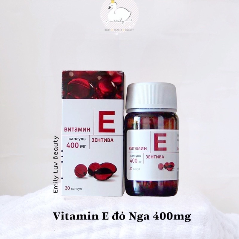 Vitamin E đỏ Mirrolla 30 viên Nga