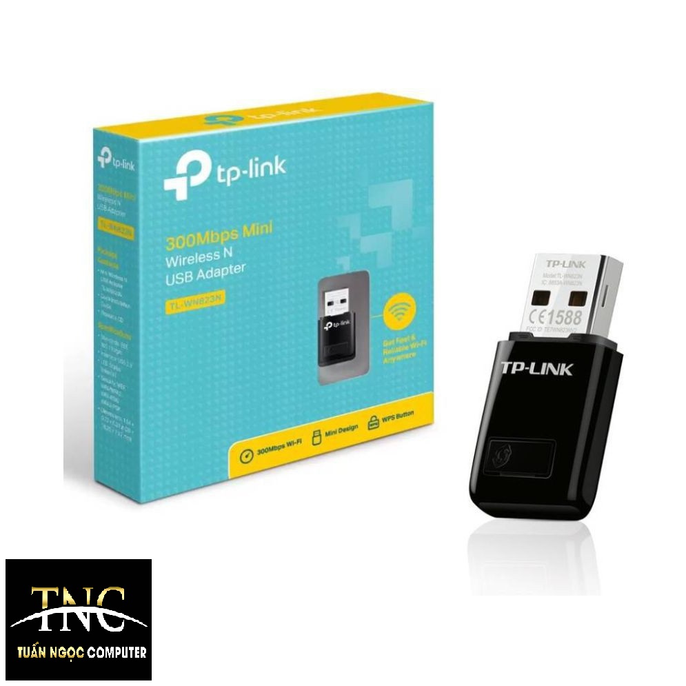 Cạc mạng không dây tp-link tl-wn823n 300mbps - cổng giao tiếp: usb