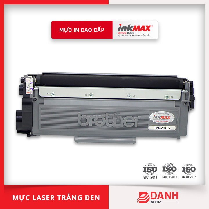 Hộp mực inkMAX 2385 dùng cho các dòng máy in Brother HL 2321D/2361DN/2366DW/MFC 2701D/ 2300D/ 2340DW/ 2360D/...TN-2385/2325.... [Bảo hành 24 tháng], in được 2.600 trang.