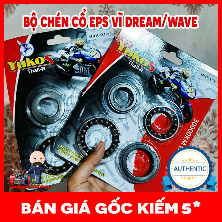 Bộ chén cổ ép vĩ xe Dream, Wave chất lượng, bảo hành 6T PT105