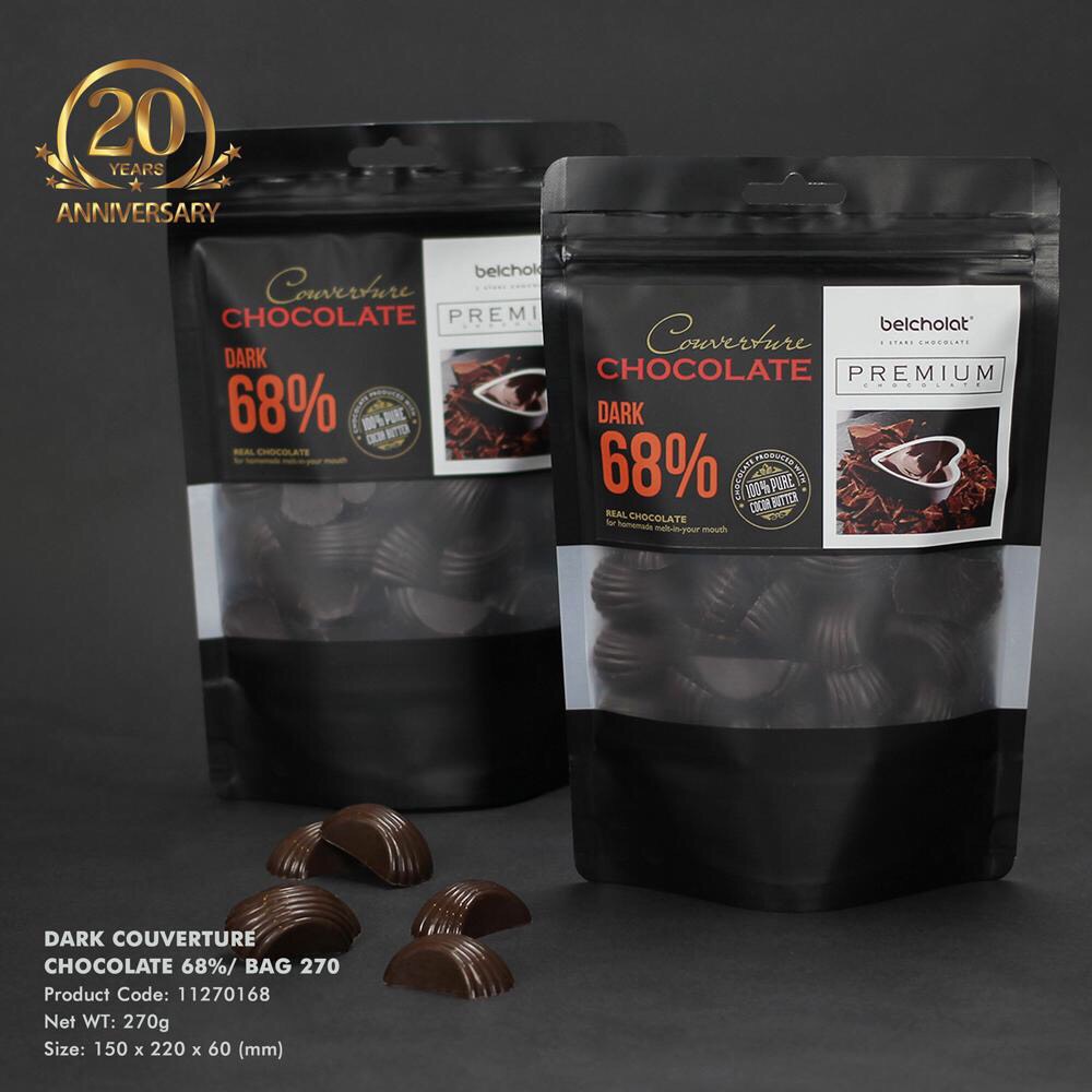 Sô cô la dark chocolate 68% / bag 270gr
