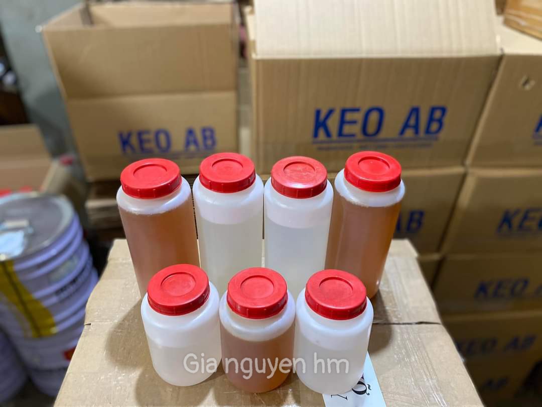 Keo dán gỗ ab / keo ab epoxy 2 thành phần bộ 400gr , 600gr