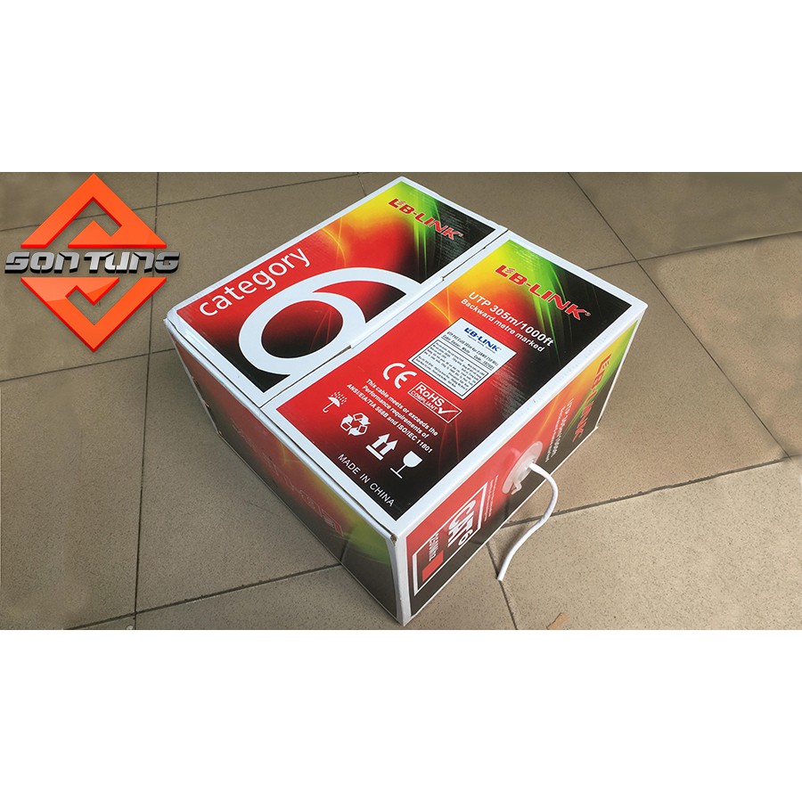 Dây mạng cat6e lb-link cuộn 305m full thùng, hàng chính hãng vnct việt nam phân phối