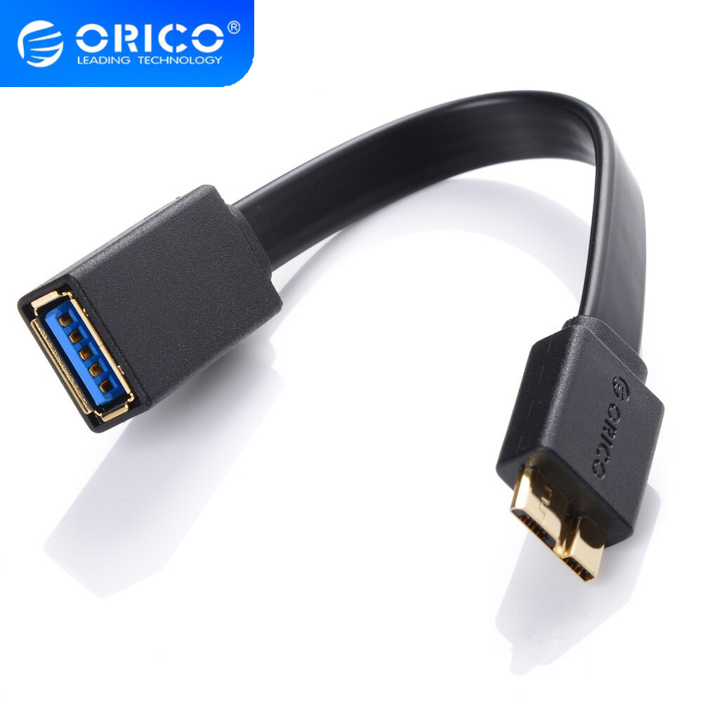 Cáp chuyển đổi micro b sang usb 3.0 otg orico cof3 dài 15cm tiện dụng