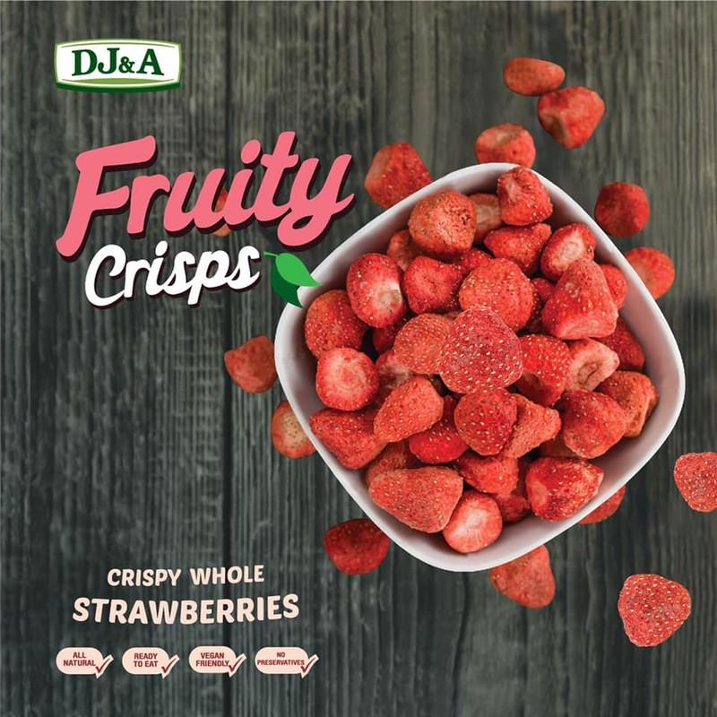 dâu tây úc sấy giòn dj&a freeze dried strawberries 1