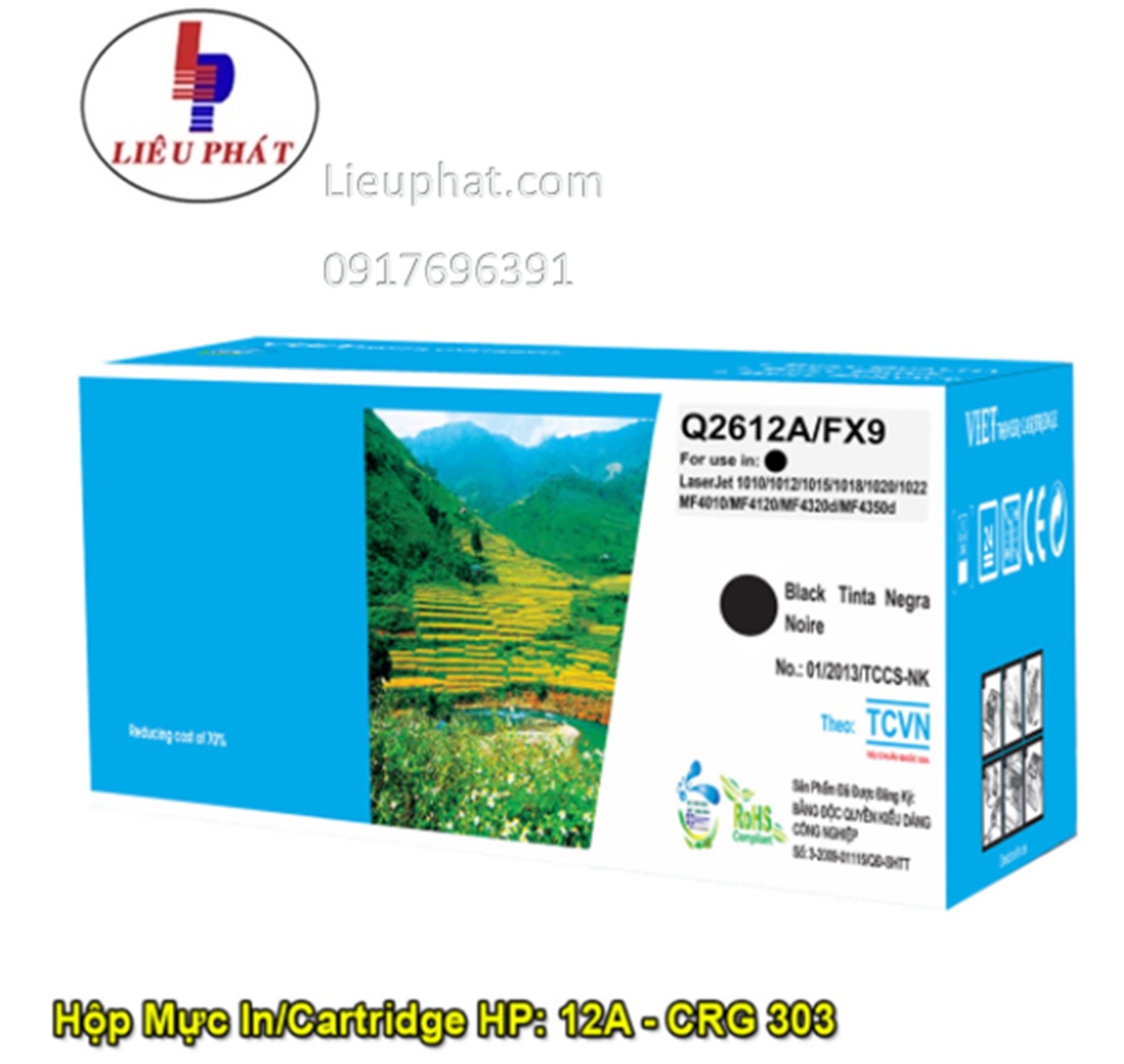 Mực máy in canon lbp 2900/ 3000 ,hp: 1010 1020 1022 1018 3050 3015 m1005 1319f