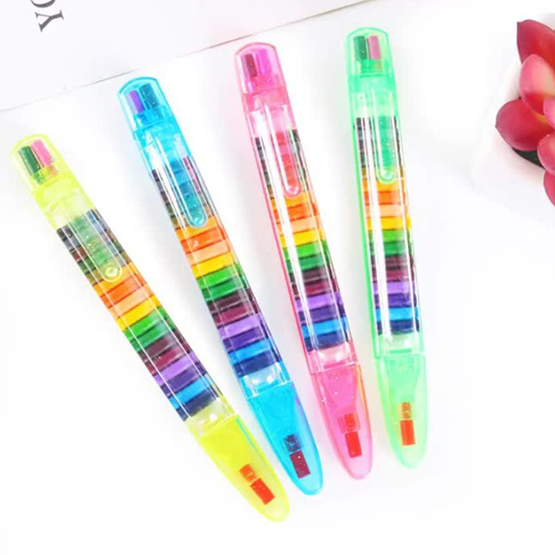 u7WKSfAw 20 Màu Sắc Bút Chì Sinh Viên Vẽ Màu Bút Chì Nhiều Màu Nghệ Thuật Kawaii Cho Trẻ Em Món Quà