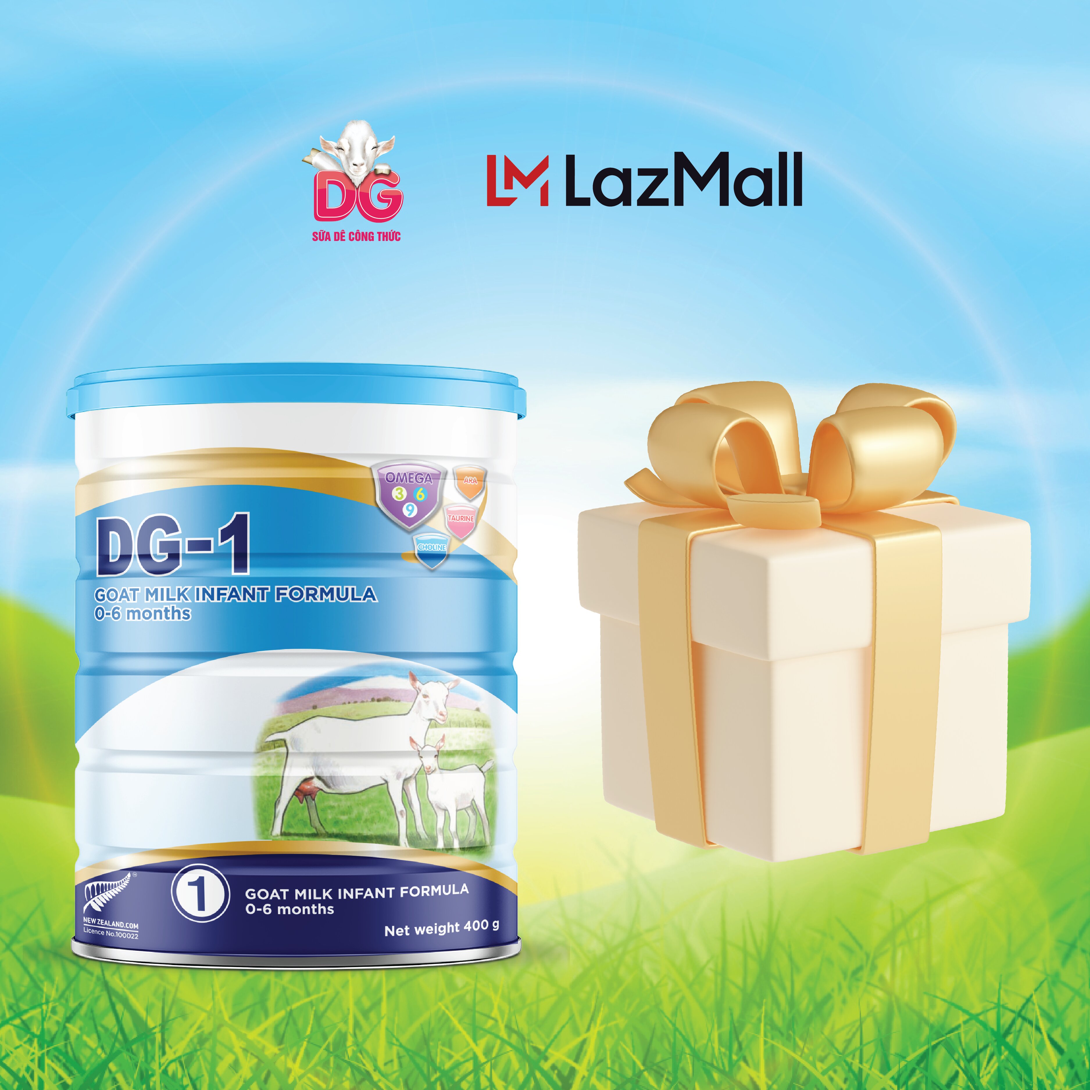 Cb 02 lon sữa dê dg-1 400g