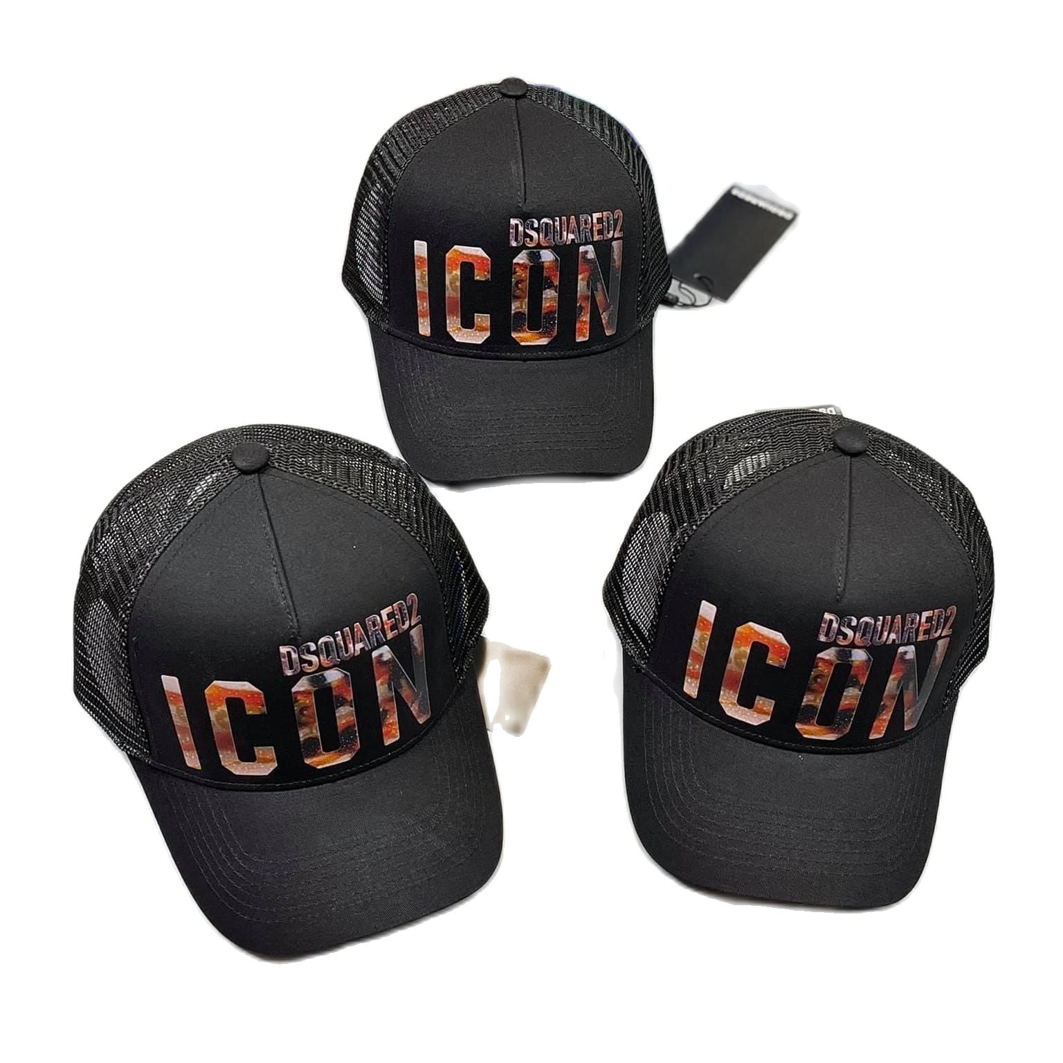 Mũ lưỡi trai Icon nam nữ cotton mềm màu đen thêu chữ phong cách thể thao chống nắng Hàn Quốc ICON