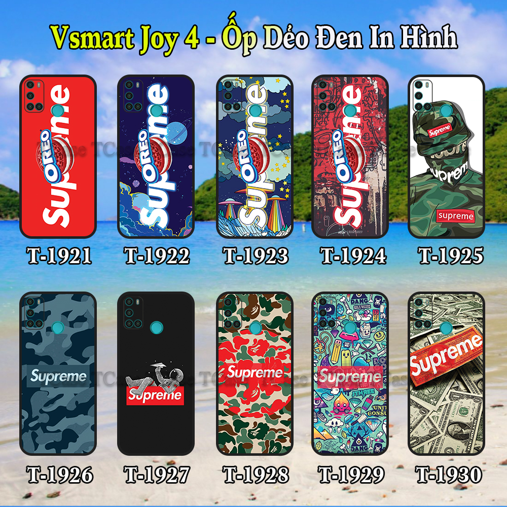 [HCM]Ốp Lưng Vsmart Joy 4 dẻo đen in hình Sup_Reme