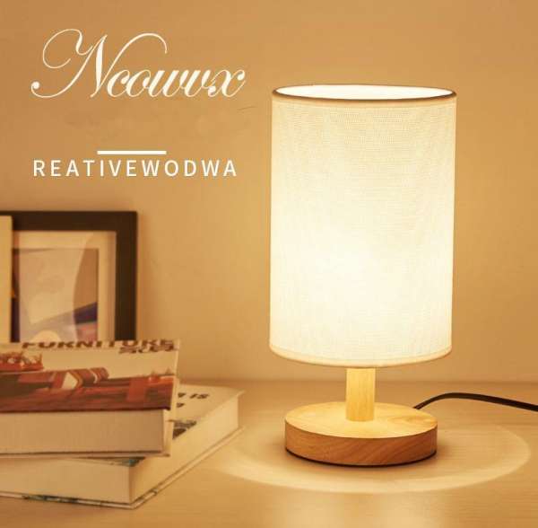 Đèn ngủ để bàn gỗ phong cách Châu Âu cao cấp DN19 (USB)