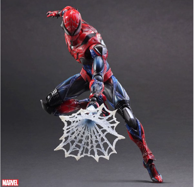 Mô Hình nhân vật người nhện Cao Cấp Play Arts Spider Man có khớp 28cm
