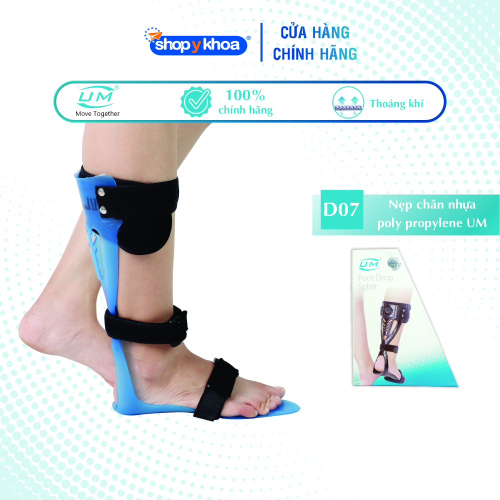 Nẹp chân nhựa poly propylene United Medicare