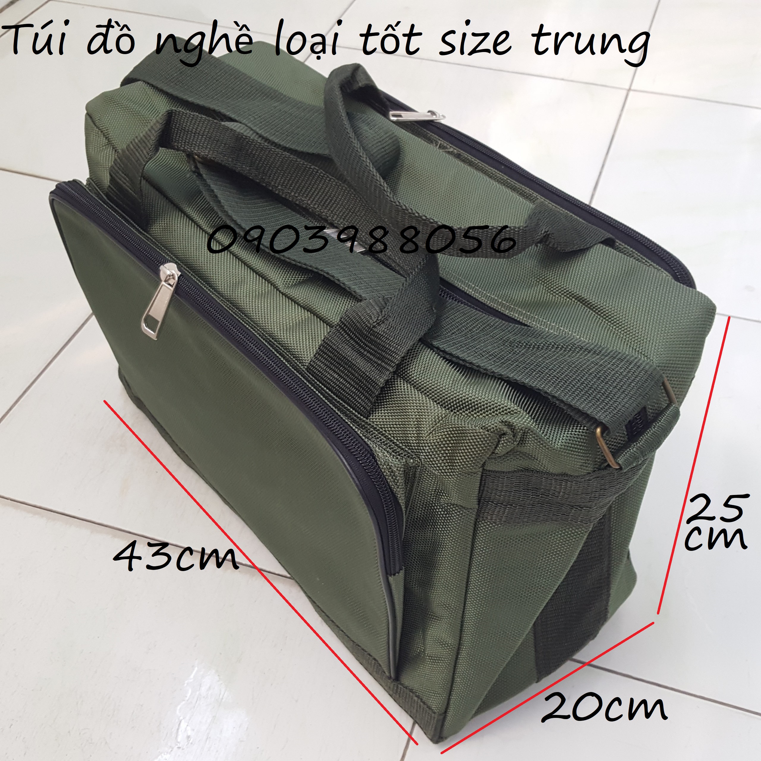 Túi đựng đồ nghề cỡ trung siêu dày siêu bền