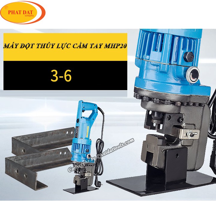 Máy đột thủy lực cầm tay mhp20a, bảo hành 6 tháng