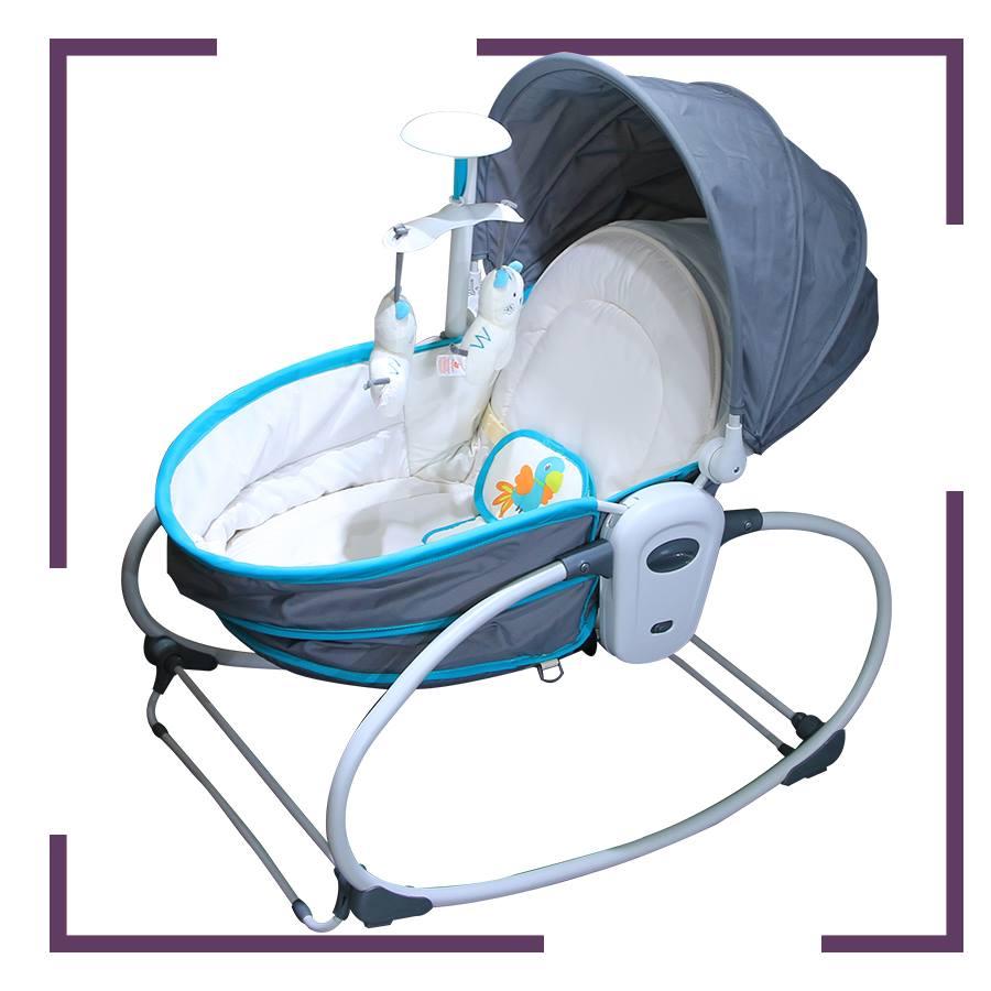 (Sỉ = lẻ) Nôi rung kiêm ghế bập bênh 5 trong 1 Mastela