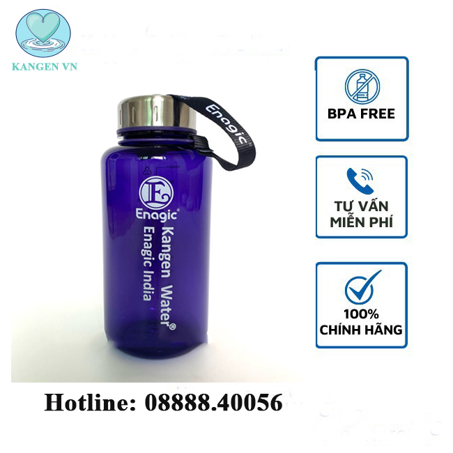 Bình đựng nước Kangen Chính Hãng Enagic màu tím 1L