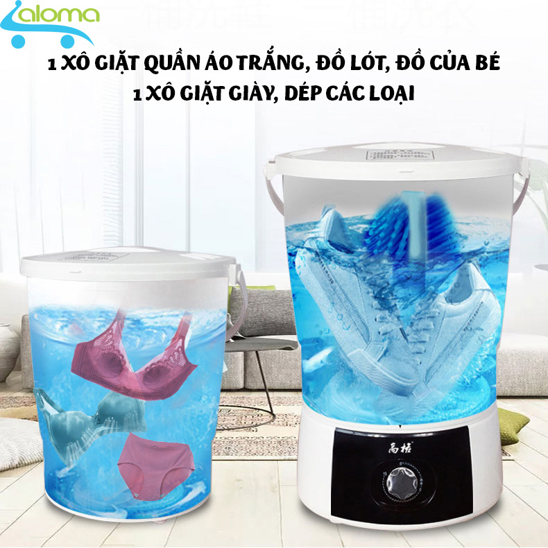 [ Bảo hành 1 năm] Máy giặt mini DEKE XPB-45 xoáy cực mạnh đảo chiều 2 lồng giặt Công suất cực mạnh 400W