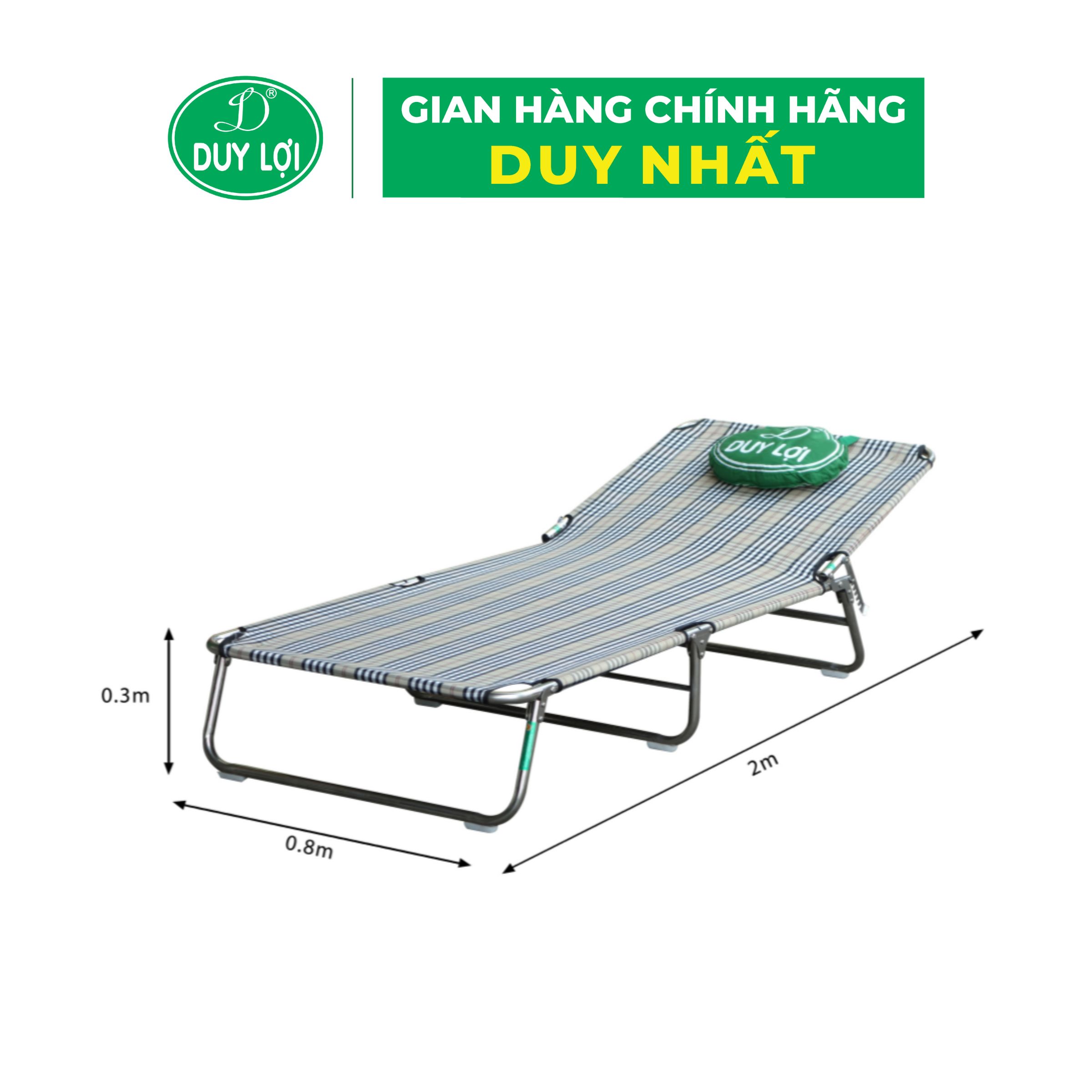Giường - ghế xếp inox duy lợi cỡ đại