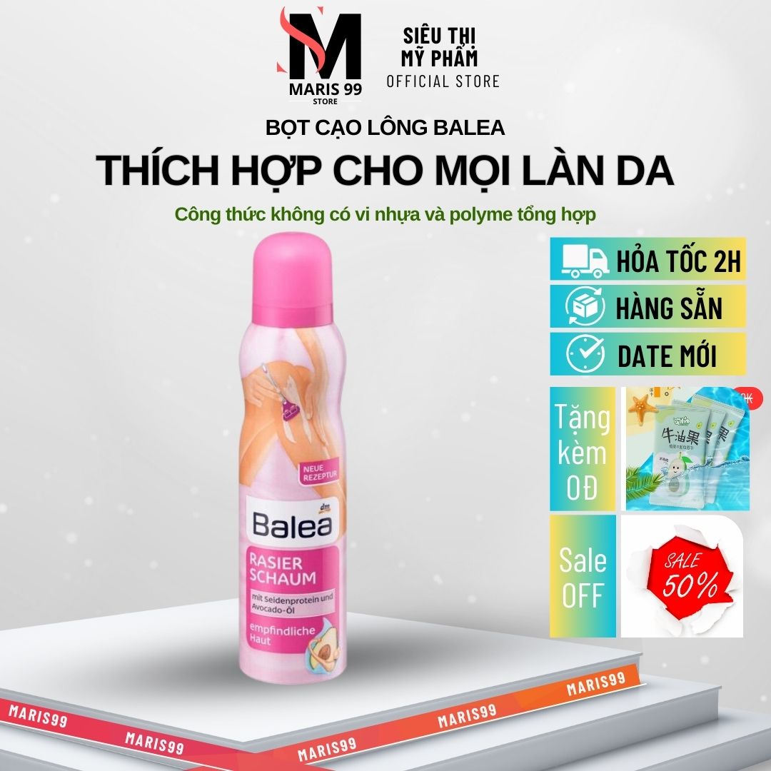 Bọt Cạo Lông Balea Đức, Gel Cạo Lông Vùng Kín Balea Đức (150ml) - ( Che Tên Sản Phẩm ) _Xchoice