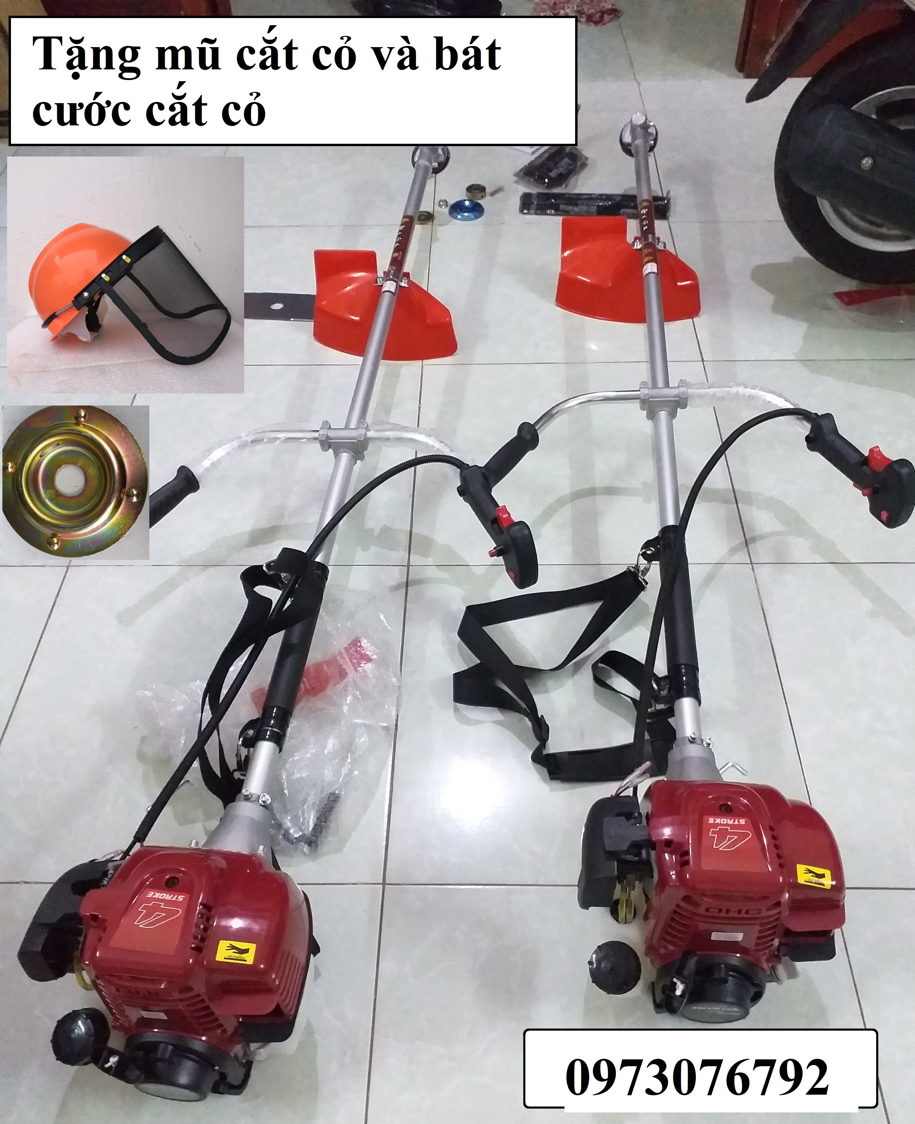 .Máy cắt cỏ GX35 động cơ 4 thì tặng mũ cắt cỏ và bát cước cắt cỏ rẻ vô dịch - máy cắt cỏ