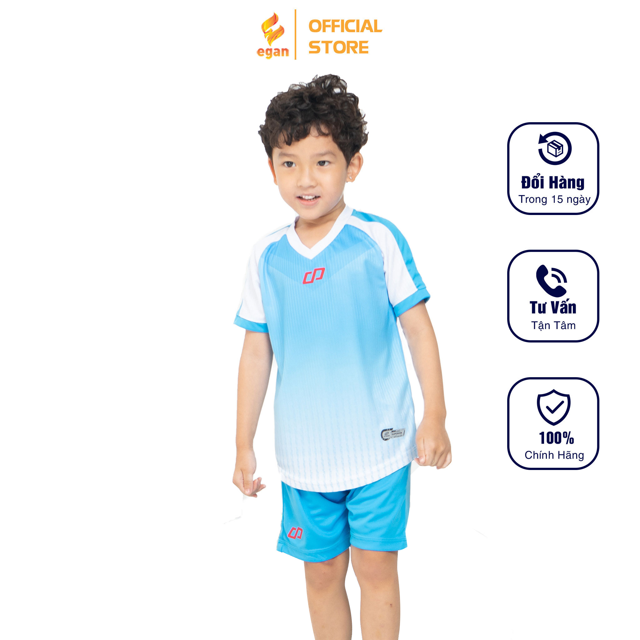 Đồ Đá Banh Trẻ Em Vitar CP SPORT Nhãn Lai Decal Phản Quang Quần Áo Thể Thao Nam Chất Vải Thun Lạnh Cao Cấp Nhiều Màu Sắc TE02