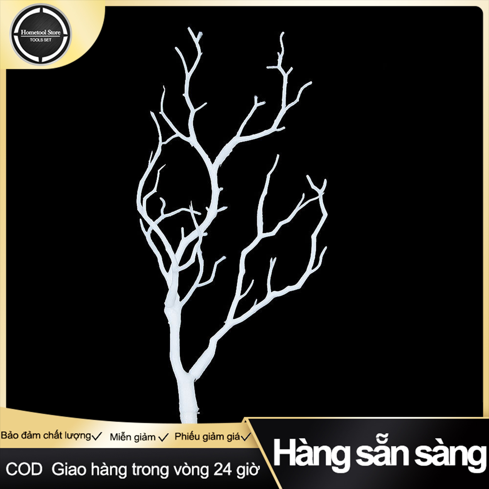 Nhân tạo Cây Trang Trí Chi Nhánh 3 Màu Cành Bền Đẹp Khô Trang Trí Nội Thất Trắng/Xanh/Cà Phê Cành cây nhựa nhân tạo