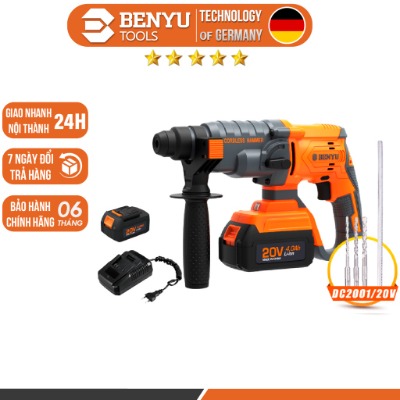 Máy khoan bê tông dùng pin Benyu DC2001 20V Chân Pin Phổ Thông M21